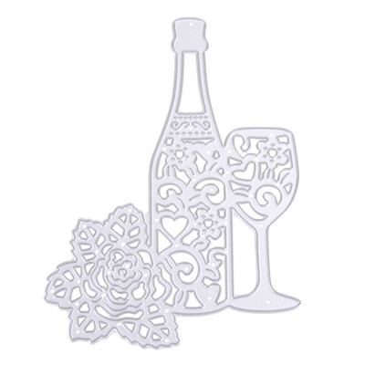 

Flower Wine Steel Cutting Dies Stencil For DIY Scrapbook Paper Card