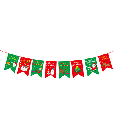 

Tailored Christmas Window Hotel Party Home Hanging DIY Decor Banner Colorful