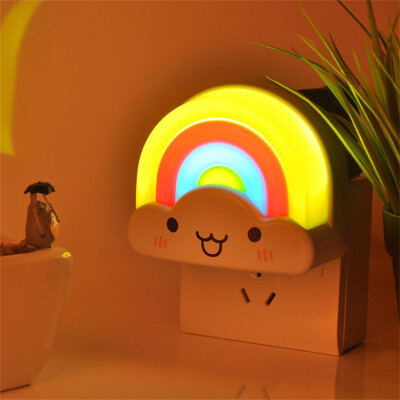 

〖Follure〗Rainbow LED Sound And Light Control Plug-In Night Light
