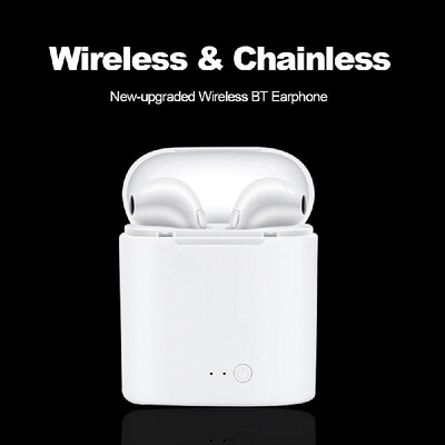 

i7s TWS Earbuds True Wireless Bluetooth Headphones Invisible Earphones In-ear Music Headset Hands-free with Mic Charging Box Suppo