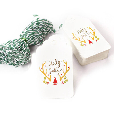 

Decorative Merry Christmas Paper Tags Gift Tags Label Hanging Cards Diy Craft Party Supplies Hanging Ornaments