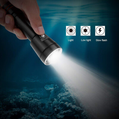 

Saidsome Diving Flashlight L2 LED Scuba Underwater Brightness Waterproof 100m Light Torch flashlight lamp