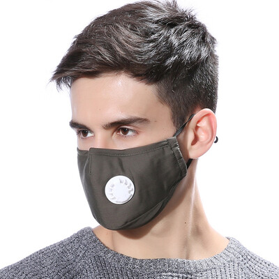 

Winter Mask Anti-fog Dustproof Cotton Breathable Warm Mask W Breathing Valve