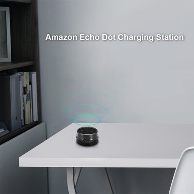

Amazon Echo Dot Charging Station Portable Battery Base charger with Protective Cover for 2nd Generation Amazon Echo DotBlack