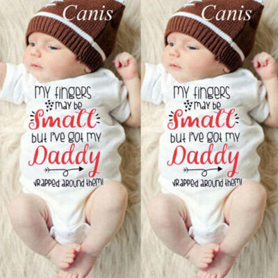 

US Newborn Baby Boy Girl Romper Bodysuit Jumpsuit Sunsuit Outfits Cotton Clothes