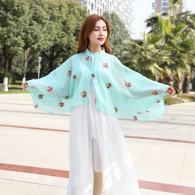 

Sun protection shirt girl 2019 summer new beach beach sun beach sun beach shawl bike print cape coat wholesale