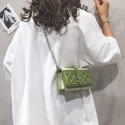 

Womens bag 2019 new fashion chain bag summer small fresh net red Sen small bag wild ins messenger bag