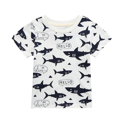 

Children Kid Infant Letter shark Print Tops Blouse T-shirt Outfit Clothes
