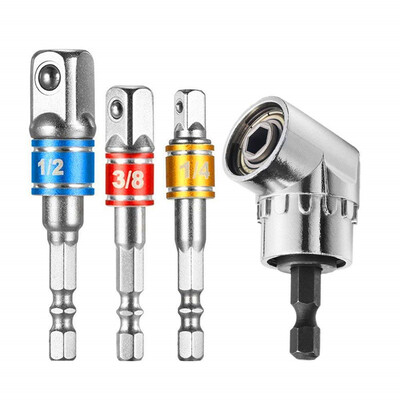 

4PCS 105 Degree&14inch Hex Shank Bit Socket Screwdriver Holder Adapter