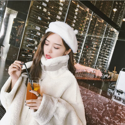 

Womens Hat Fall&Winter 2019 New Thickened Mink-like Beret Fashion Pot Hat Outdoor Headgear