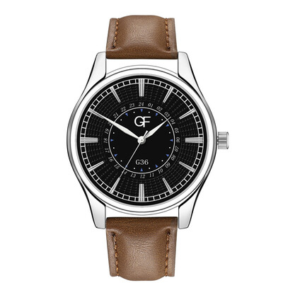 

Gobestart Hot Man Leather Watch Whatever Late Anyway Letter Watches New Pointer glow