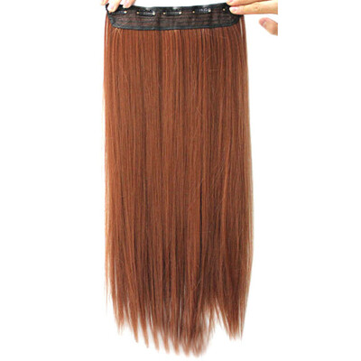 

〖Follure〗Women Fashion Long Straight One Piece 5 Clips In Hair Wig Wigs Party FN