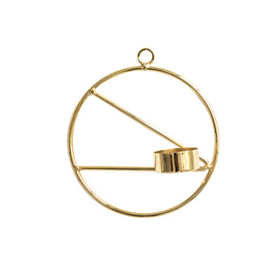 

〖Follure〗Gold Nordic Style Geometric Candlestick Metal Wall Candle Holder Home Decor