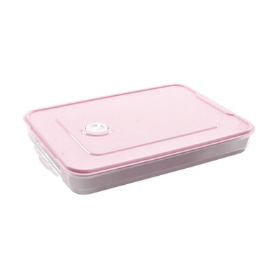 

Toponeto Single Layer Refrigerator Food Dumplings Airtight Storage Container Plastic Bo