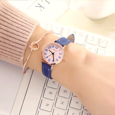 

Fashion little fairy student belt watch small digital face casual waterproof girl watch
