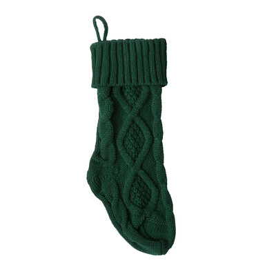 

〖Follure〗Christmas Holiday Knitted Stocking Hanging Crochet Stock Tree Ornament Decor