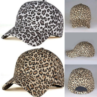 

Men Women Sports Leopard Baseball Cap Snapback Hat Hip-Hop Adjustable Bboy Caps