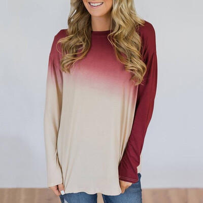 

Starmoon Womens Casual Tops Shirt Long Sleeve O Neck Loose T-shirt Blouse Tee Top