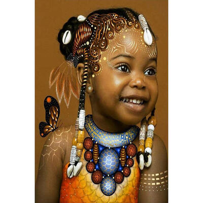 

5D DIY Full Drill Diamond Painting Little Girl Cross Stitch Embroidery Kit