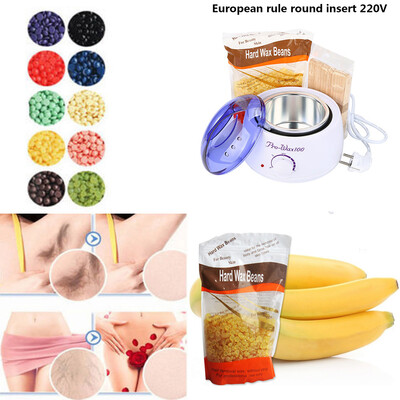 

〖Follure〗Hair Removal Bean Wiping Sticks Hot Wax Warmer Heater Pot Depilatory Set