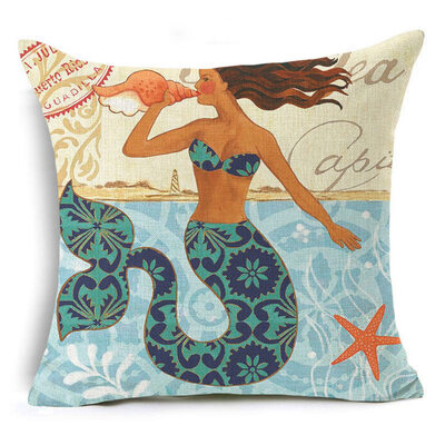 

Cute Ocean Animal Pillow Case Sofa Car Waist Throw Cushion Cover Home Decoration