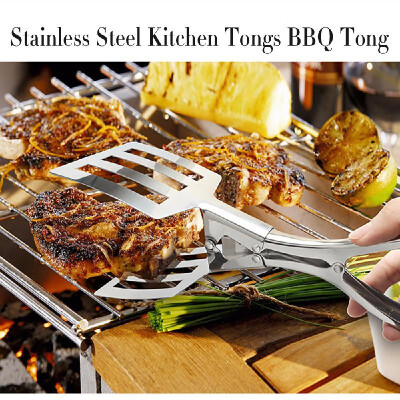 

Tongs Stainless Steel Kitchen Tong Serving Tong Food Clamp for Serving Kitchen Barbecue Party Bar BBQ