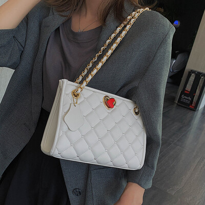 

Small fragrance style bag female 2019 new wave Korean version of the fashion wild rhombic chain single shoulder slung small square bag