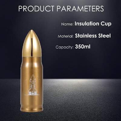 

Water Bottle Stainless Steel 350ml Vacuum Insulated Water Bottle Bullet Shape Travel Cup Keep Warm