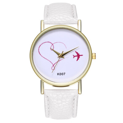 

Women Watches Exquistite Simple Luxury Fashion Cute Airplane Pattern Female Watch Reloj De Mujer Kol Saati