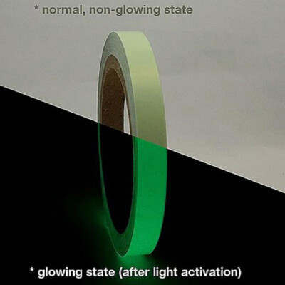 

Glow in the Dark Tape Luminous Tape Self-adhesive Green Light Luminous Tape Sticker 15mm x 3Meters Roll Waterproof Photoluminesce