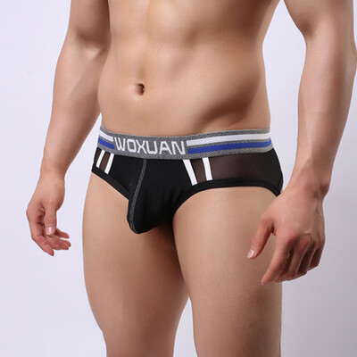 

Tailored New Sexy Men Breathable Mesh Sport Underwear Pouch Open Brief Letter Panties