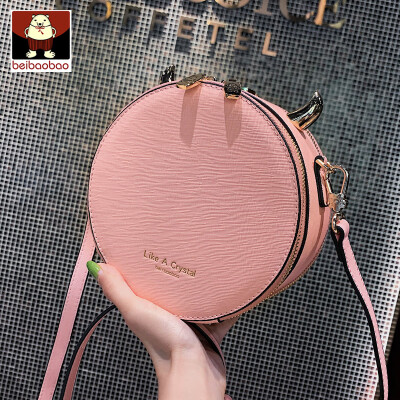 

Ins new small bag women 2019 new Korean leisure small round bag solid color simple shoulder slung