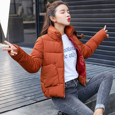 

JOY OF JOY 2018 winter new cotton clothes women thick casual casual small cotton jacket bread jacket JWMF188553 caramel color