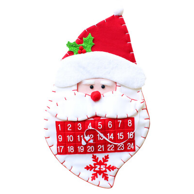 

Siaonvr Christmas Calendar Fabric Advent Countdown Santa Claus Calendar Christmas Decor