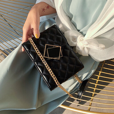 

Summer new small bag handbags new 2019 tide Korean version of the wild Messenger bag fashion mini rhombic chain bag
