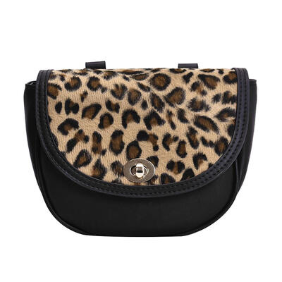 

Leopard Print Leather Women Shoulder Waist Pack Casual Shell Messenger Bag