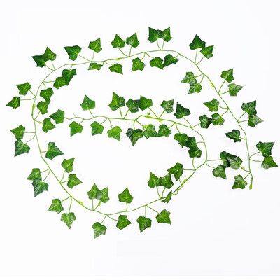 

FUNNYBUNNY Artificial Ivy Leaf Garland Plants Vine Hanging Wedding Garland Fake Foliage Flowers Home Kitchen Garden Wedding Wall