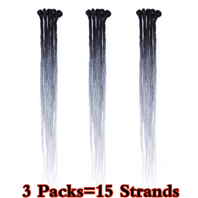 

Dreadlock Extension Ombre For Hip-Hop Synthetic Heat Resistant Crochet Braiding Hair Handmade Extension Twist Braiding For Women