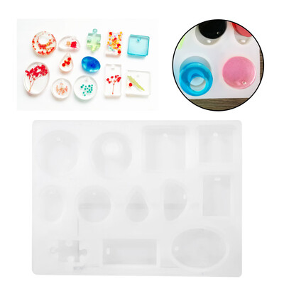 

Silicone Jewelry Mold1Pc DIY Silicone Pendant Mold Jewelry Resin Mould Handcraft Ornament Making Tools Hot Resin Mold