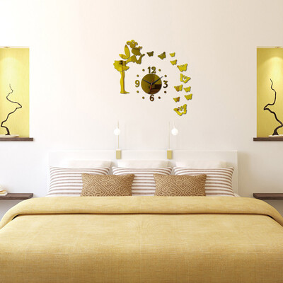

〖Follure〗Removable Angel Butterfly Mirror Wall Stickers Decal Art PVC Home Room Decoratio