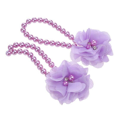 

Newborn Baby Girls Flowers Sandals Pearl Barefoot Flower First Walker