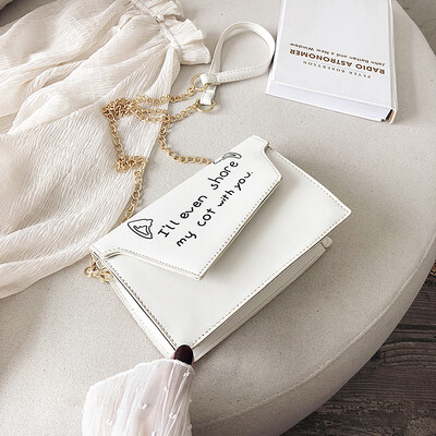 

Summer small bag wild female bag new 2019 net red small bag texture slung chain single shoulder bag female ins tide