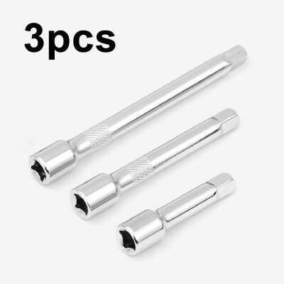 

3pcs Drive Socket Extension Bar Kit Shaft 2 3 4 Connecting Rods Accessories