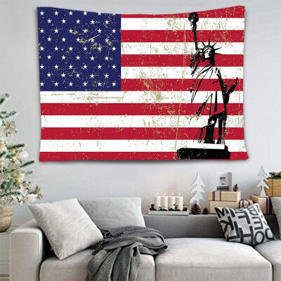 

Gobestart American Flag Baseball Tapestry Photography Background Wall Decoration