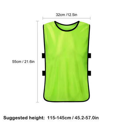 

6 PCS Kids Soccer Pinnies Quick Drying Football Jerseys Youth Sports Scrimmage Team Training Bibs Practice Sports Vest