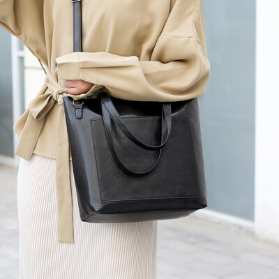 

Tailored Fashion Women Pure Color Leather Wild Bag Crossbody Messenger Shouldr Bags
