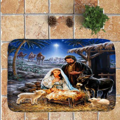 

Tailored Merry Christmas Welcome Doormats Indoor Home Carpets Decor 40x60CM