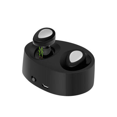 

Mini Wireless Bluetooth V41 StereoInductive Magnet Charging Hands-free 12000mAh Battery Sport Headset W Mic