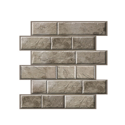 

30x30cm Retro Brick Grain 3D Wall Sticker Decal Mural Kitchen Bathroom Decor