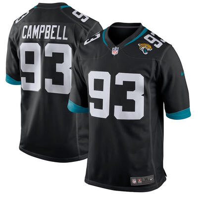 

Youth Football Jersey Jacksonville Jaguars Calais Campbell Black New 2018 Game Jersey